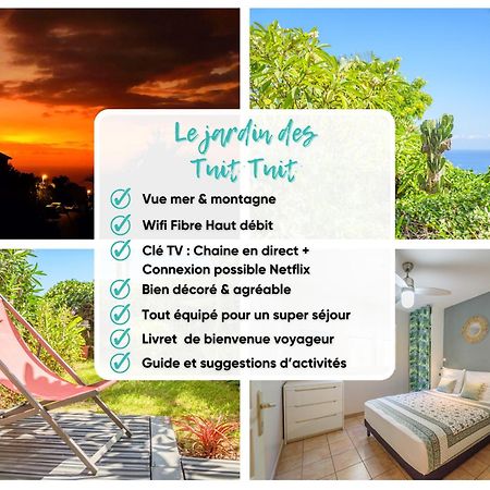 Le Jardin Des Tuit Tuit * Vue Mer * Cozy Saint-Leu Εξωτερικό φωτογραφία