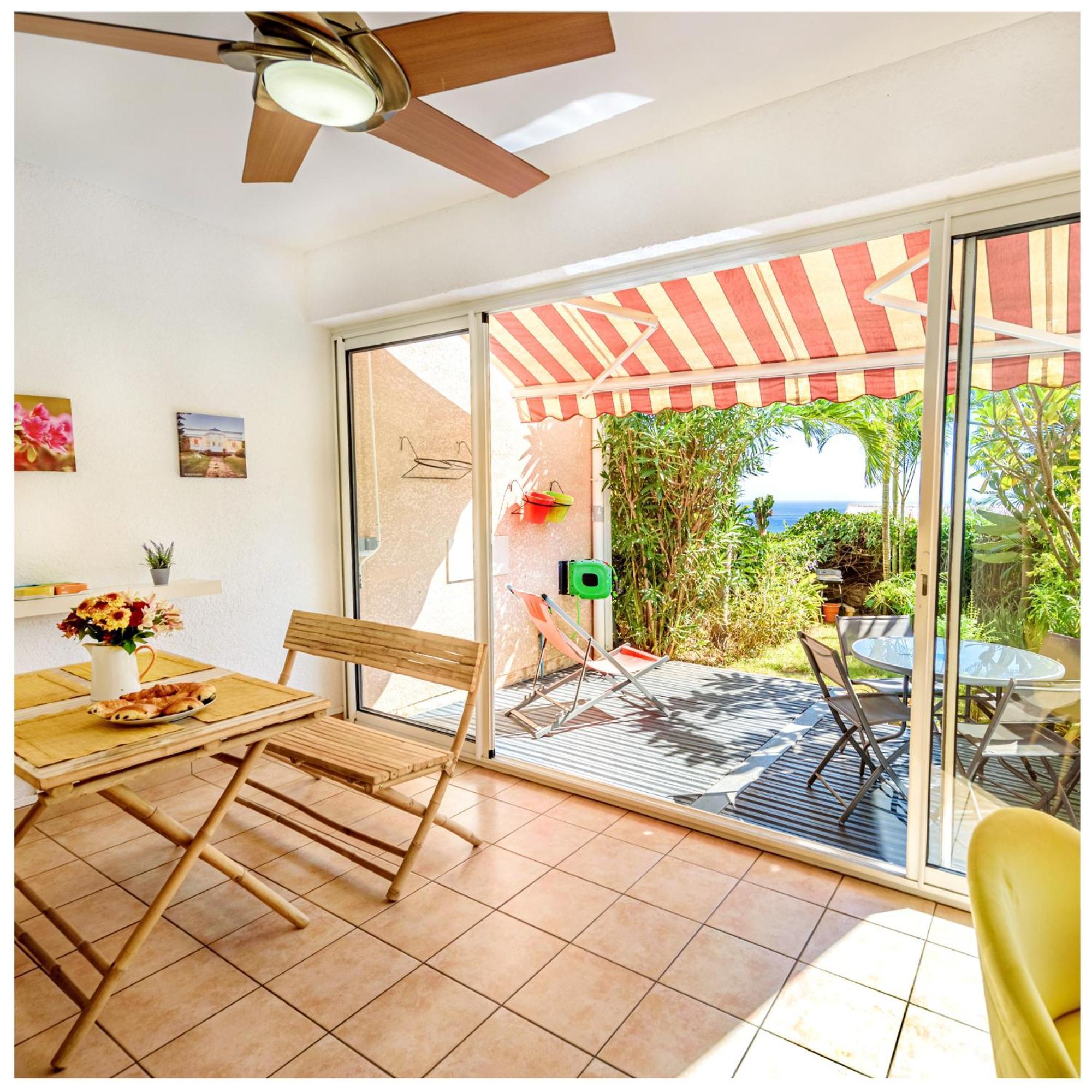 Le Jardin Des Tuit Tuit * Vue Mer * Cozy Saint-Leu Εξωτερικό φωτογραφία